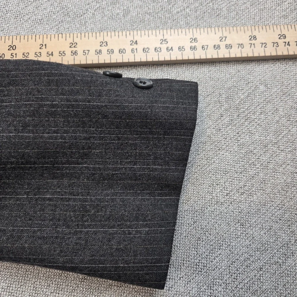 Brooks Brothers Golden Fleece Charcoal Gray Pinstripe‎ Sport Coat USA Men's 42L